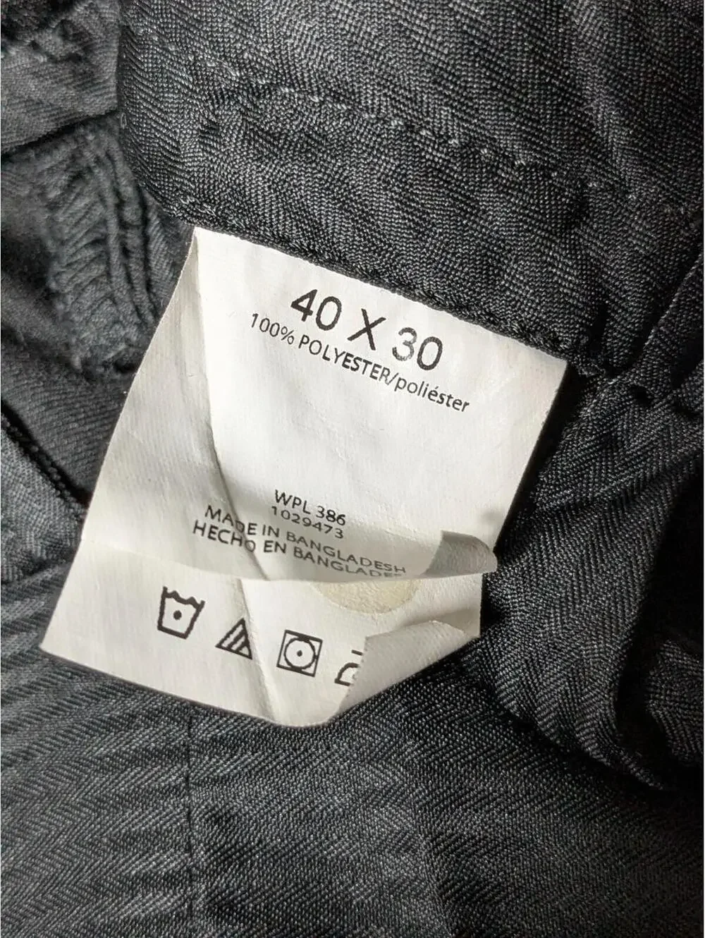 Haggar H26 Men's Black Dress Pants, W40 L30, Big & Tall, Comfort Waistband